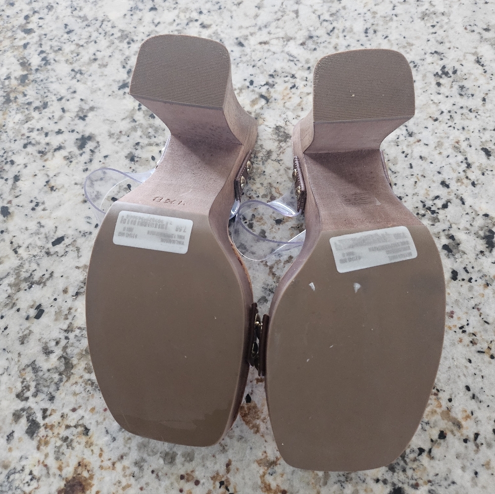 SCHUTZ Tansparent Block Heel Sandals - Picture 12 of 13